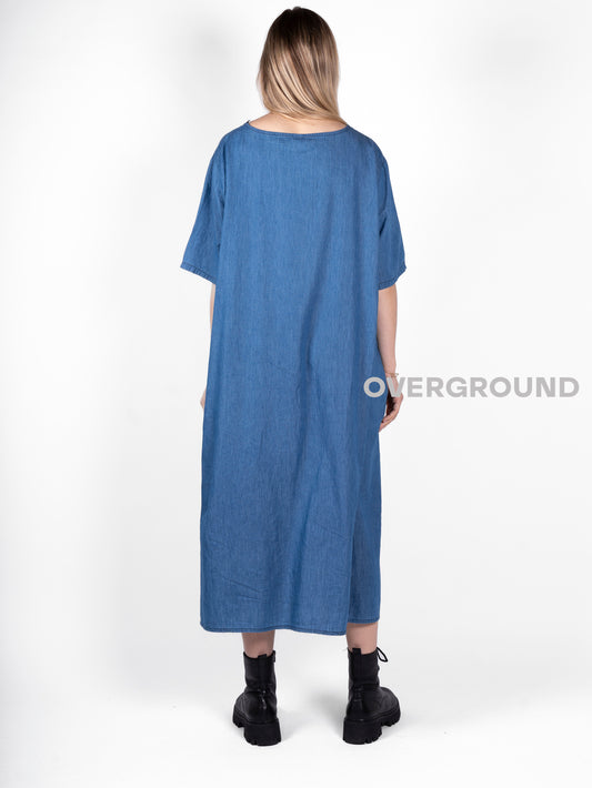 ABITO OVER JEANS BICOLORE