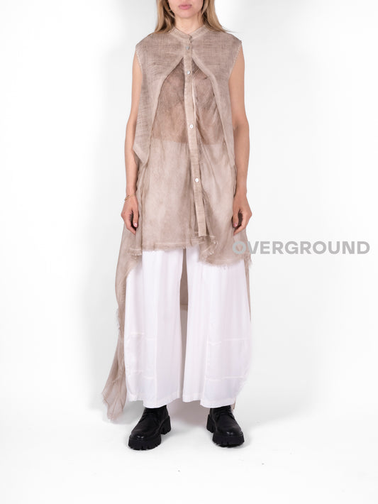 BLUSA OVER SMANICATA CON PUNTE LATERALI