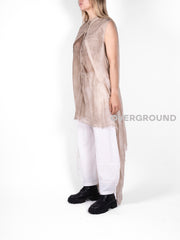 BLUSA OVER SMANICATA CON PUNTE LATERALI