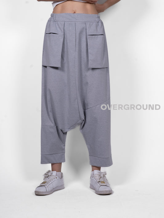 PANTALONE CAVALLO BASSO CON TASCONI FRONTALI