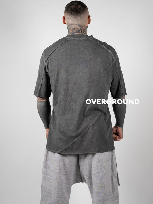 T-SHIRT CON BOTTONI TRASVERSALI - OVERGROUND STORE 