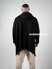 Sweatshirt with asymmetric zip