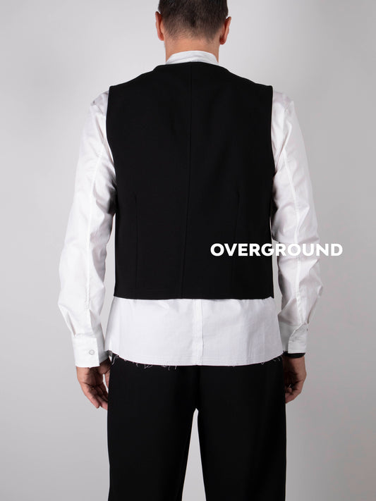 GILET ASIMMETRICO CON ABBOTTONATURA TRASVERSALE Z - OVERGROUND STORE 